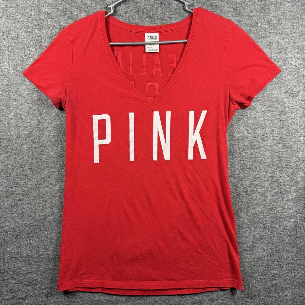 St. Louis Cardinals Shirt Womens Medium Red MLB Baseball PINK Victoria's Secret